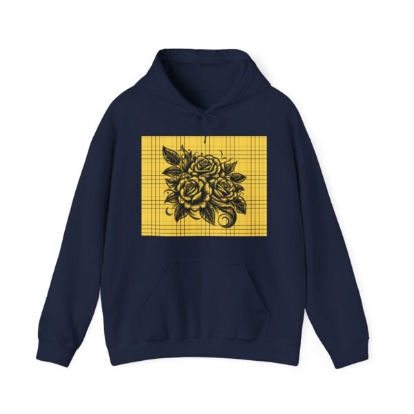 Skull Roses Tattoo Flowers Hoodie, Gothic Sweatshirt, Edgy Pullover, Dark Floral - Image 53