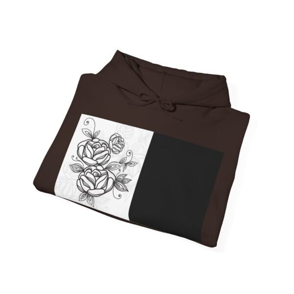 Skull Roses Tattoo Flowers Hoodie, Gothic Sweatshirt, Edgy Pullover, Dark Floral - Image 36