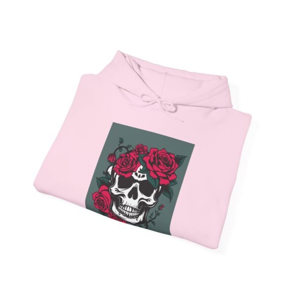 Skull Roses Tattoo Flowers Hoodie, Gothic Sweatshirt, Edgy Pullover, Dark Floral - Image 60