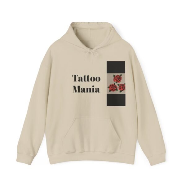 Skull Roses Tattoo Flowers Hoodie, Gothic Sweatshirt, Edgy Pullover, Dark Floral - Image 13