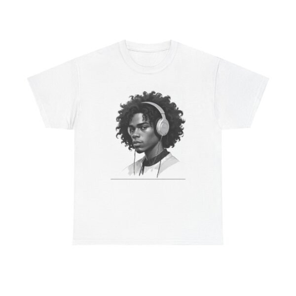 Music Unisex Heavy Cotton Tee - Vibrant Leaf Design