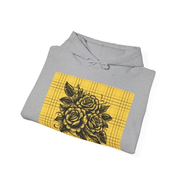 Skull Roses Tattoo Flowers Hoodie, Gothic Sweatshirt, Edgy Pullover, Dark Floral - Image 20