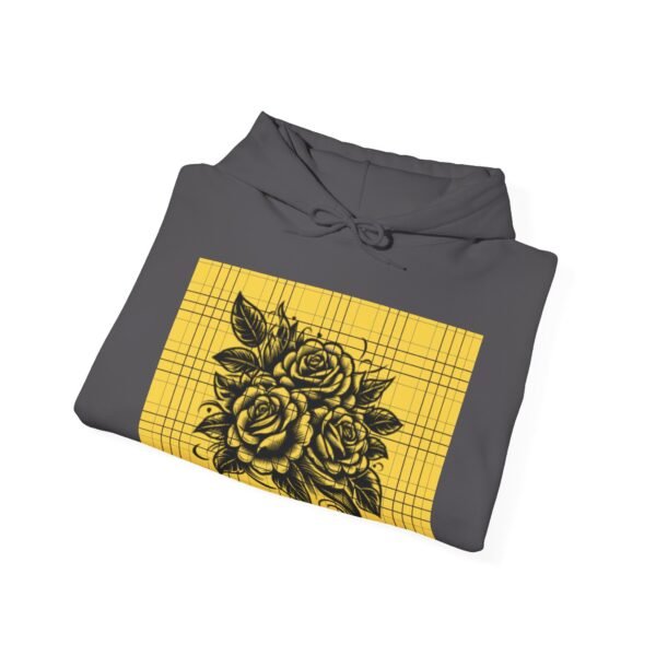 Skull Roses Tattoo Flowers Hoodie, Gothic Sweatshirt, Edgy Pullover, Dark Floral - Image 48