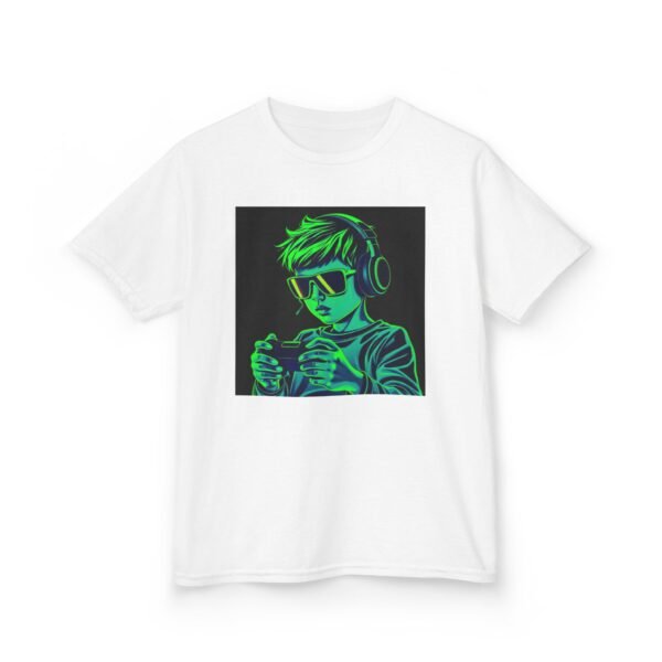 Music Gaming Gamer  T-Shirt - Heavy Cotton Tee for Playful Youth - Image 3