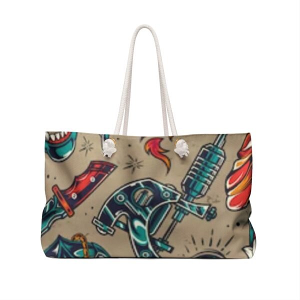 Tattoo Art Pattern Print Style Weekender Bag - Image 2