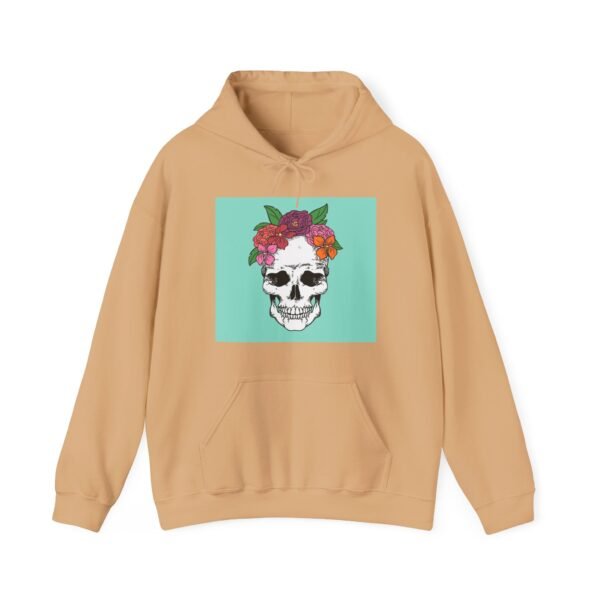 Skull Roses Tattoo Flowers Hoodie, Gothic Sweatshirt, Edgy Pullover, Dark Floral - Image 21