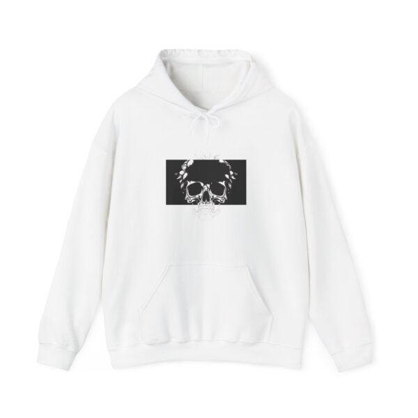 Skull Roses Tattoo Flowers Hoodie, Gothic Sweatshirt, Edgy Pullover, Dark Floral