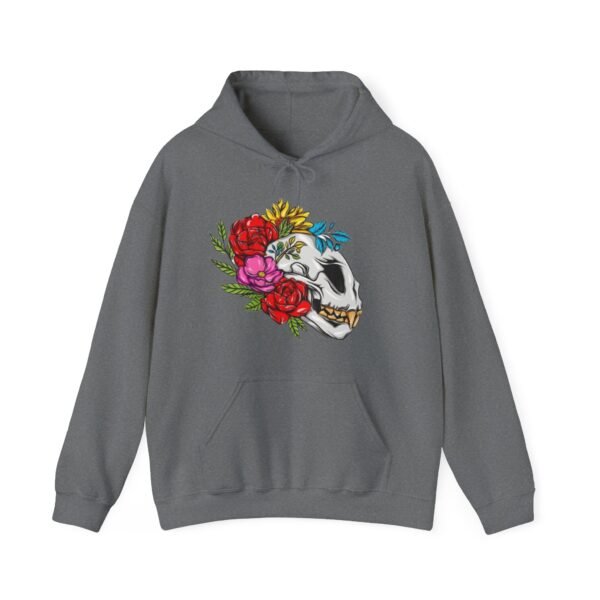 Skull Roses Tattoo Flowers Hoodie, Gothic Sweatshirt, Edgy Pullover, Dark Floral - Image 41