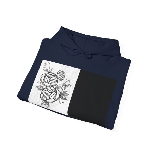 Skull Roses Tattoo Flowers Hoodie, Gothic Sweatshirt, Edgy Pullover, Dark Floral - Image 56
