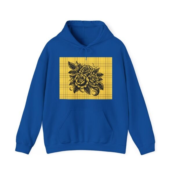Skull Roses Tattoo Flowers Hoodie, Gothic Sweatshirt, Edgy Pullover, Dark Floral - Image 49