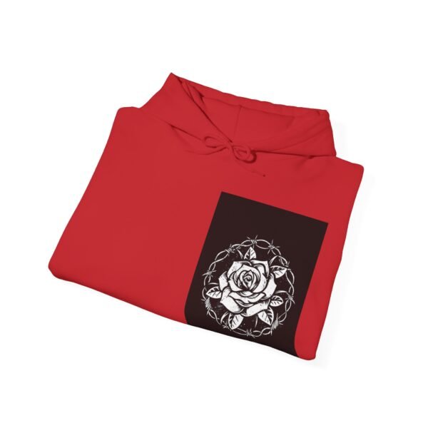 Skull Roses Tattoo Flowers Hoodie, Gothic Sweatshirt, Edgy Pullover, Dark Floral - Image 68