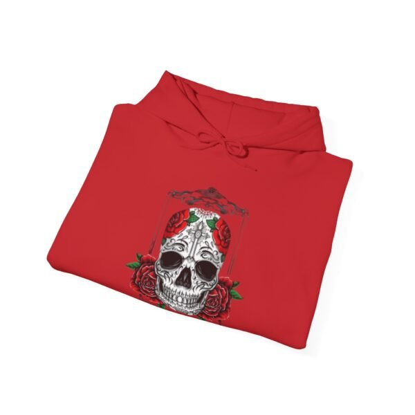 Skull Roses Tattoo Flowers Hoodie, Gothic Sweatshirt, Edgy Pullover, Dark Floral - Image 68