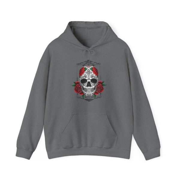 Skull Roses Tattoo Flowers Hoodie, Gothic Sweatshirt, Edgy Pullover, Dark Floral - Image 41