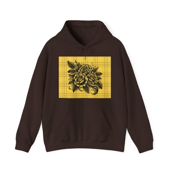 Skull Roses Tattoo Flowers Hoodie, Gothic Sweatshirt, Edgy Pullover, Dark Floral - Image 33