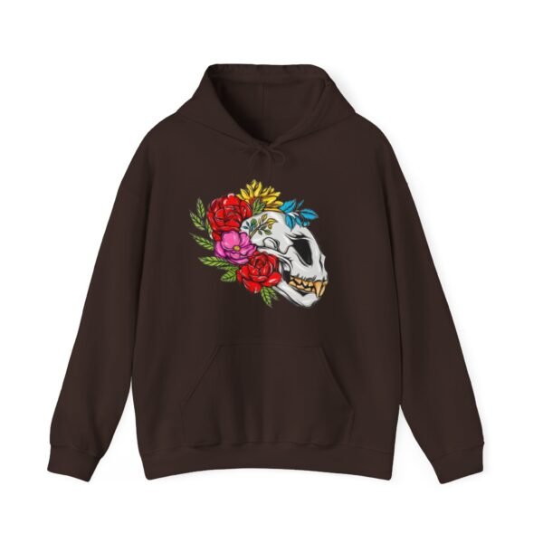 Skull Roses Tattoo Flowers Hoodie, Gothic Sweatshirt, Edgy Pullover, Dark Floral - Image 33