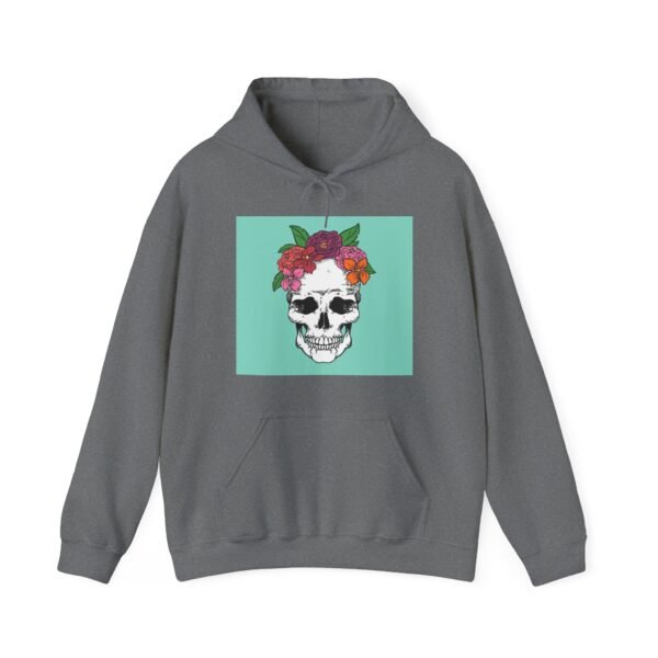 Skull Roses Tattoo Flowers Hoodie, Gothic Sweatshirt, Edgy Pullover, Dark Floral - Image 41