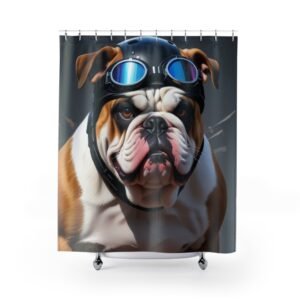 Shower Curtains Dog Bull Dog