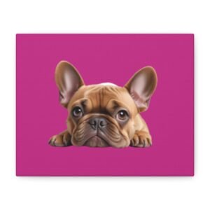 French Bull Dog Canvas Art - 1.25" Stretched Matte Print for Pet Lovers