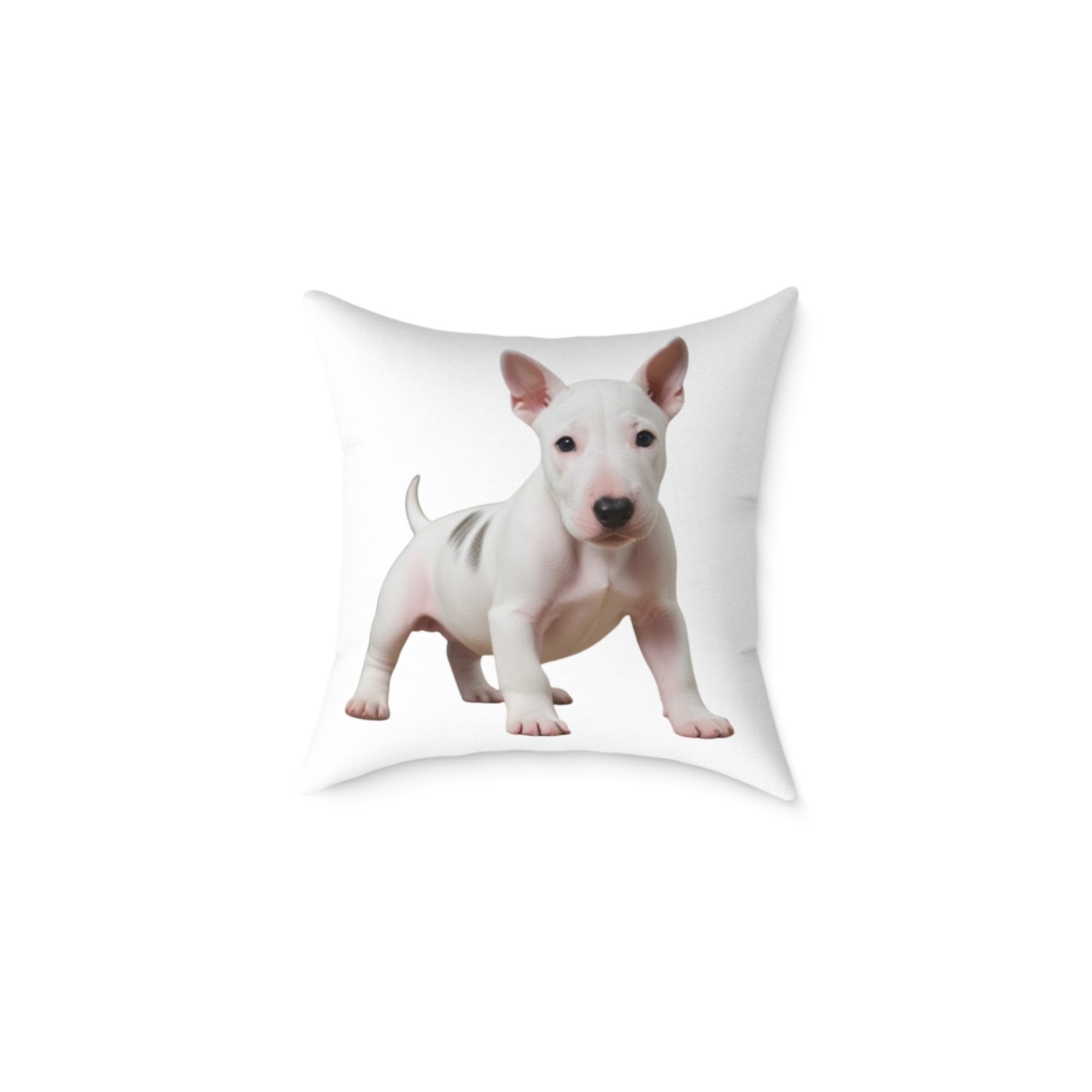 English Bull Terrier Square Poly Canvas Pillow - Image 5