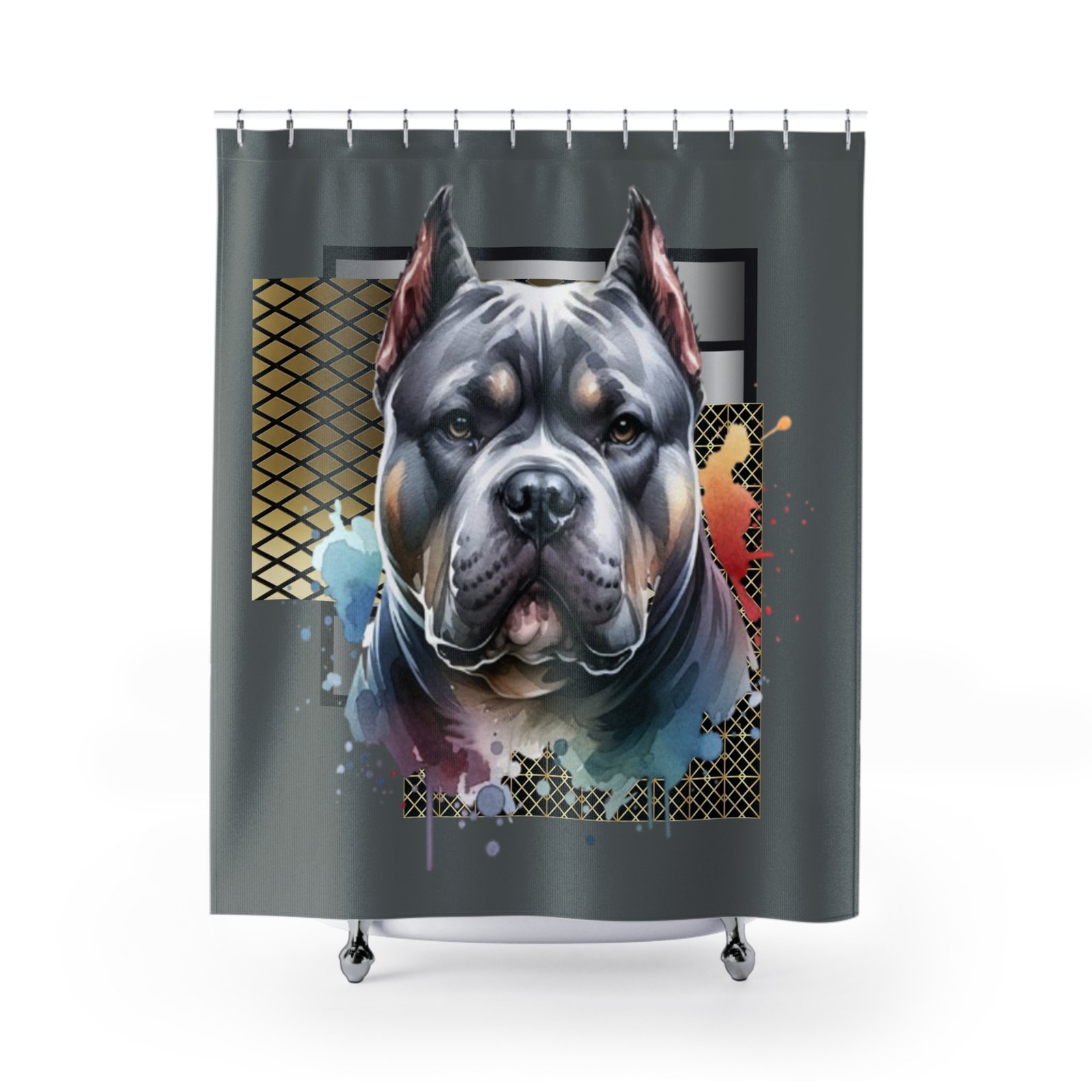 Bull Terrier Shower Curtains Labrador