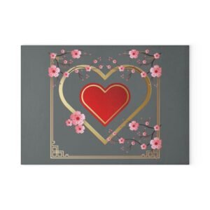 Oriental Glass Cutting Board - Unique Kitchen Decor, Perfect Gift for Chefs, Home Cooks, and Housewarmings, Ideal for Birthdays or Holidays