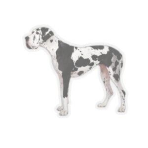 Great Dane Dog Lover Kiss-Cut Stickers, Pet Lover Decor, Laptop Decals, Car Stickers, Animal Graphics, Gift for Dog Owners