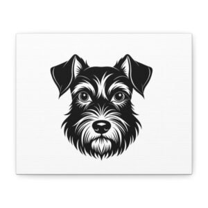 Terrier Dog Dog Canvas Art - 1.25" Stretched Matte Print for Pet Lovers