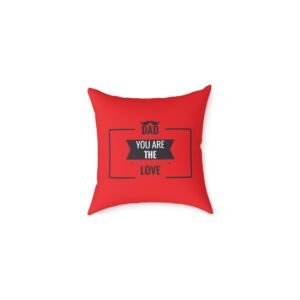 Best Dad Square Poly Canvas Pillow