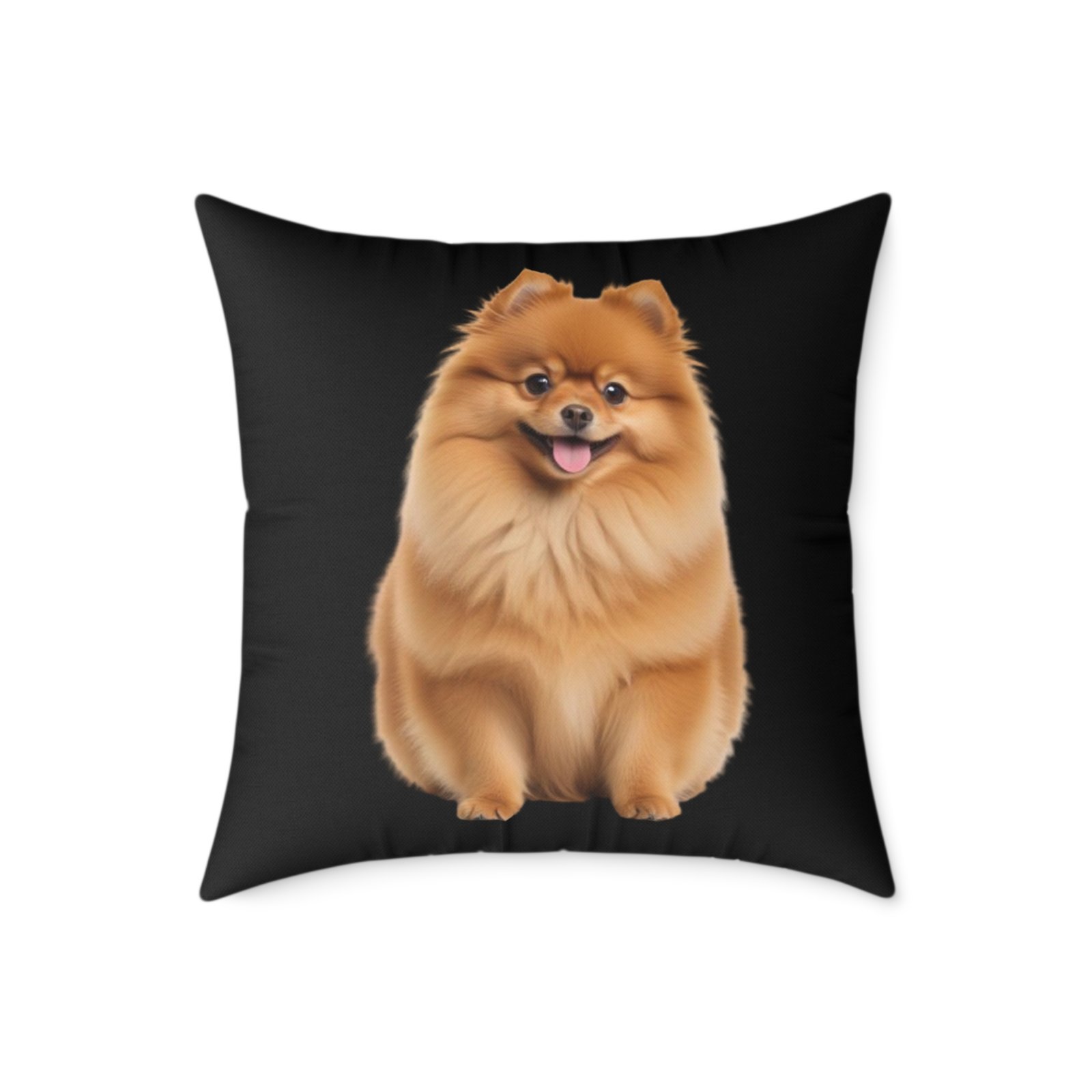 Pomeranian Dog Square Poly Canvas Pillow - Image 13