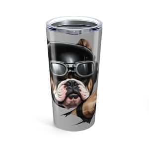 Bulldog Dog Lover Tumbler | Green Pet Design | Perfect Gift for Animal Enthusiasts