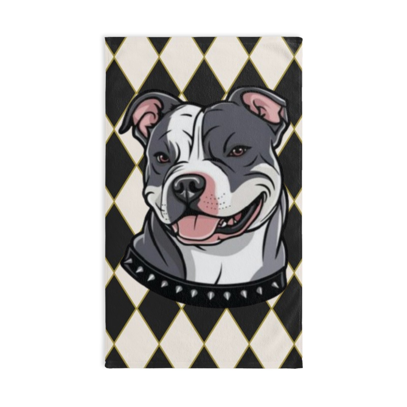 Terrier Plaid Hand Towel, Dog Lover Gift, Kitchen Decor, Pet Accessories, Unique Home Decor, Holiday Gift Idea