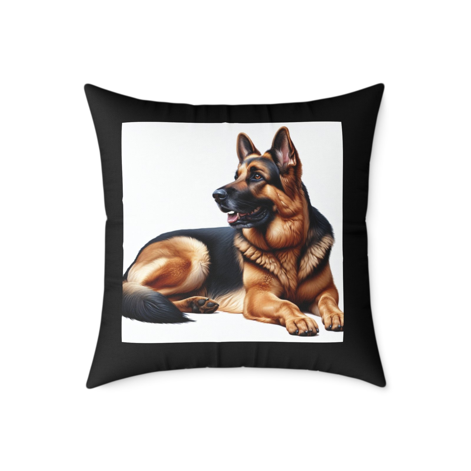 German Shephard Alsation puppy Pet Dog Cushion 08 Square Poly Canvas Pillow 08 - Image 13