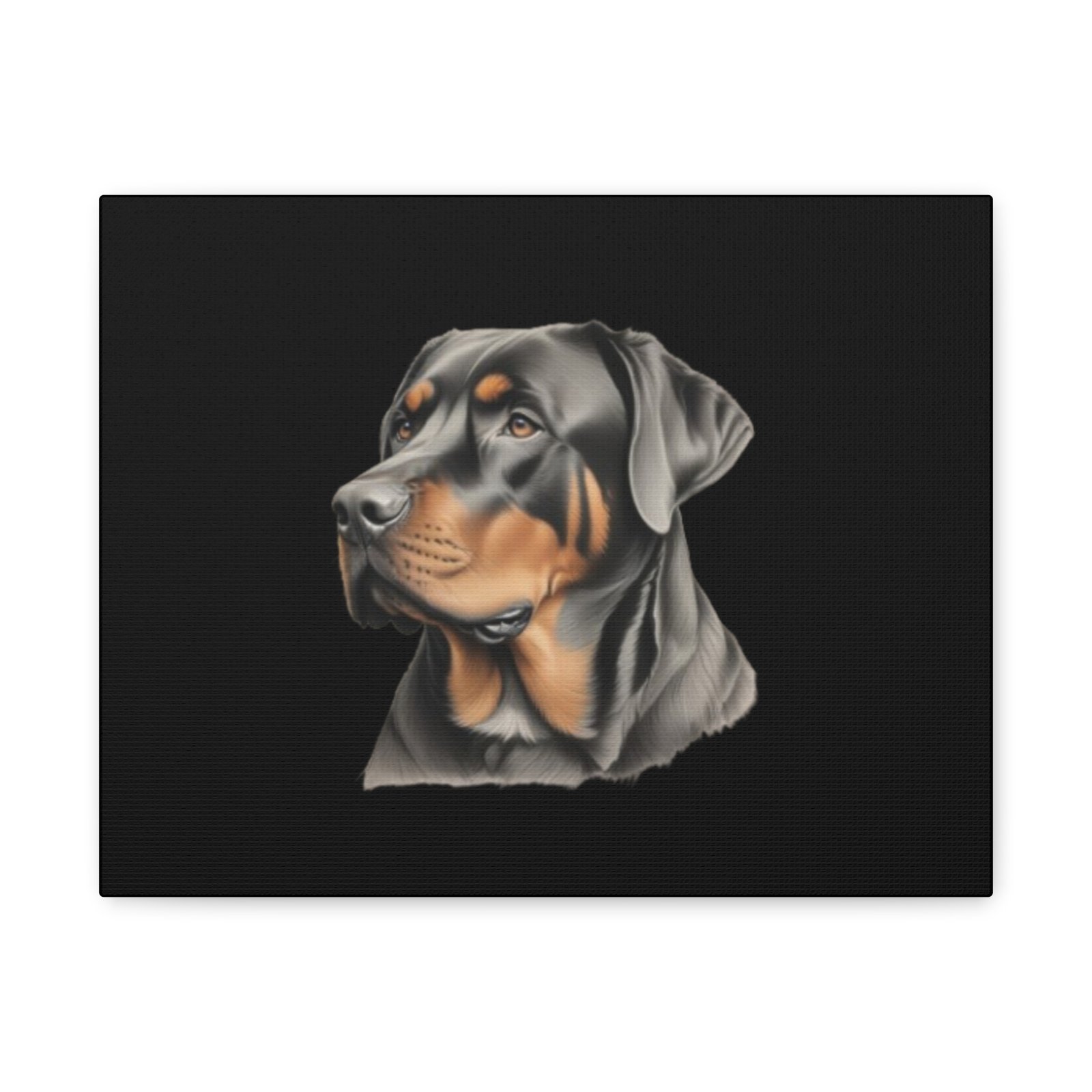 Rottweiler Dog Canvas Art - 1.25" Stretched Matte Print for Pet Lovers - Image 9