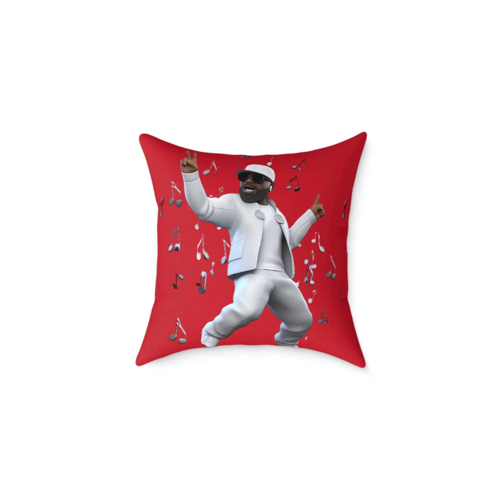 Music Man Cushion Square Poly Canvas Pillow - Image 5
