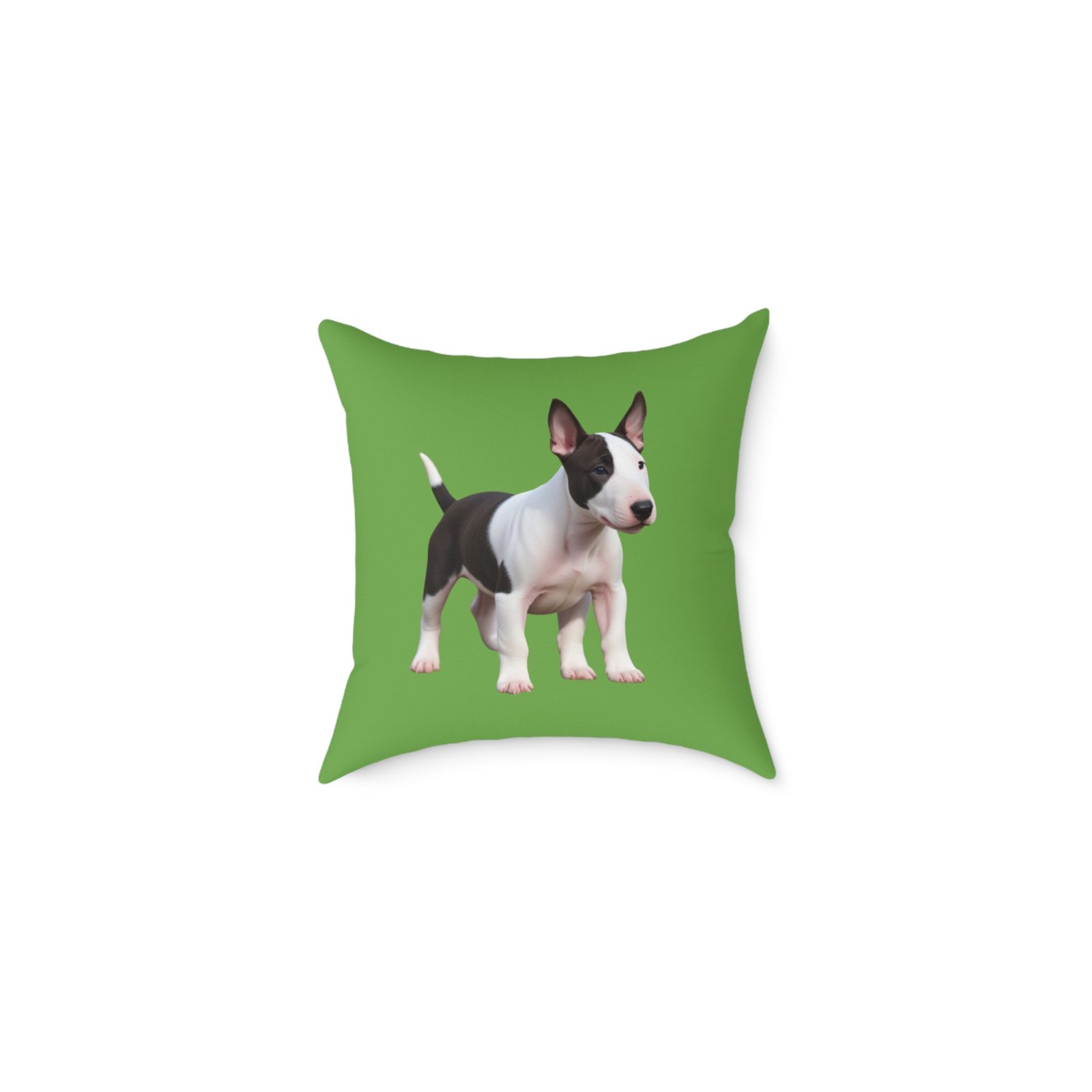 English Bull Terrier Square Poly Canvas Pillow