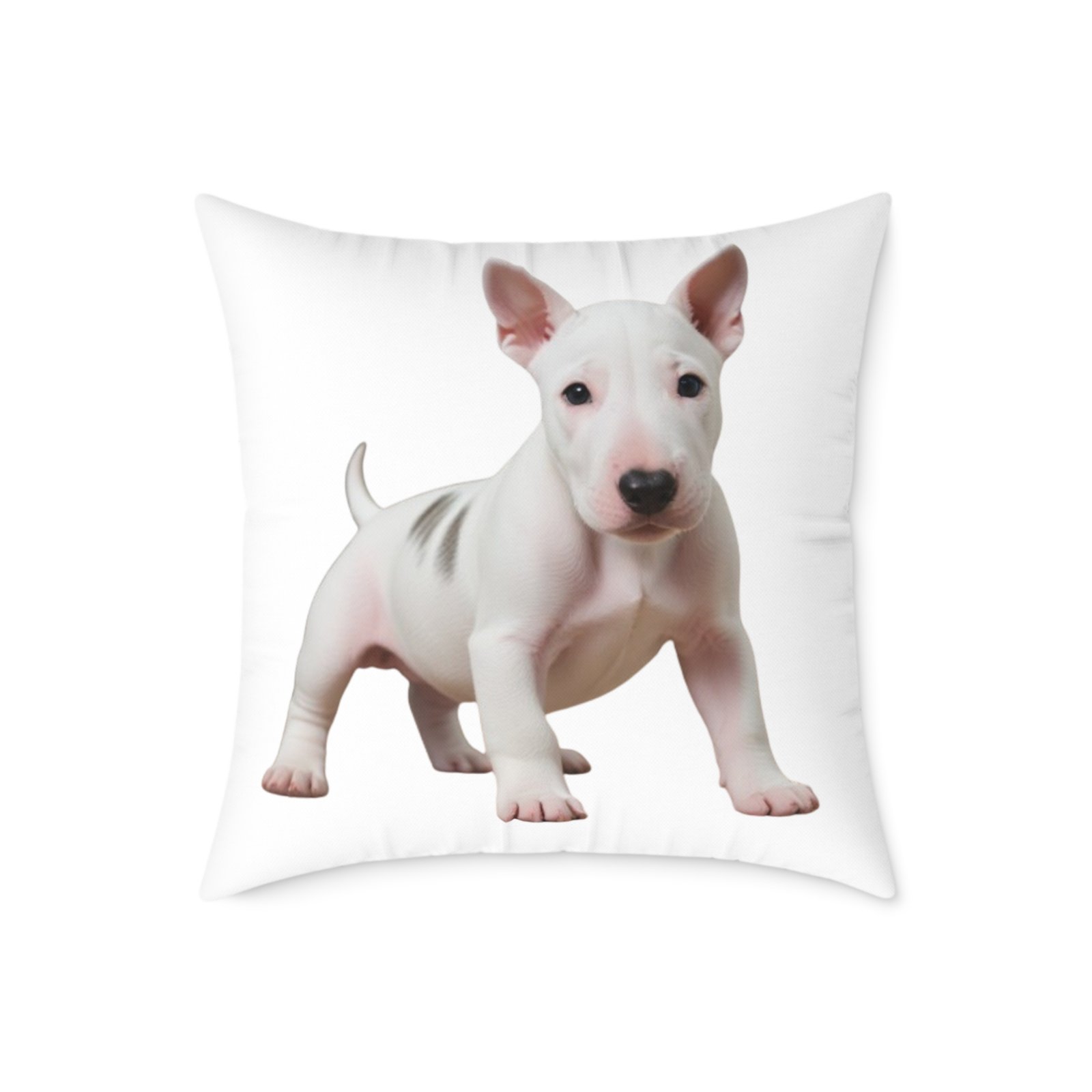 English Bull Terrier Square Poly Canvas Pillow - Image 13