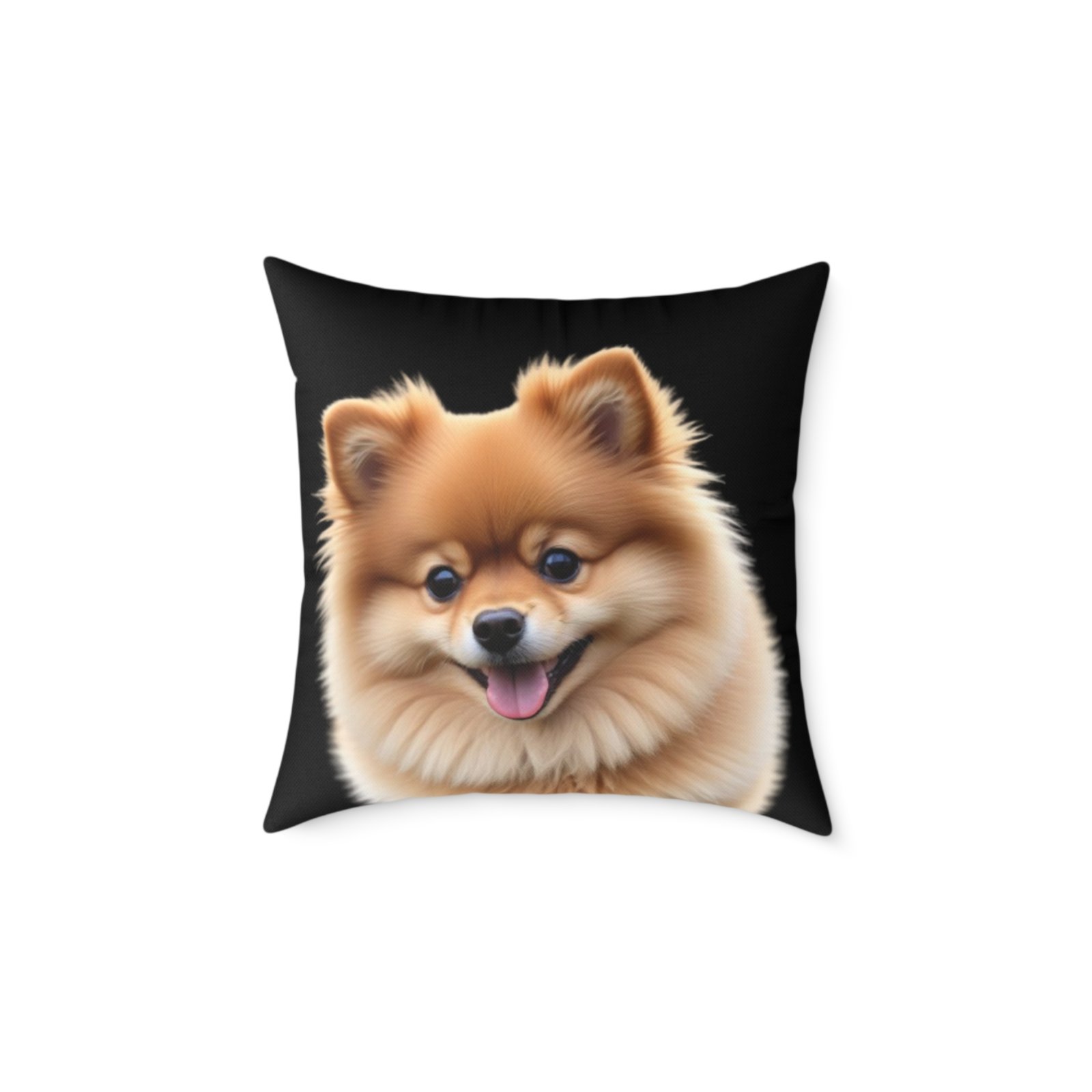 Pomeranian Dog Square Poly Canvas Pillow - Image 9