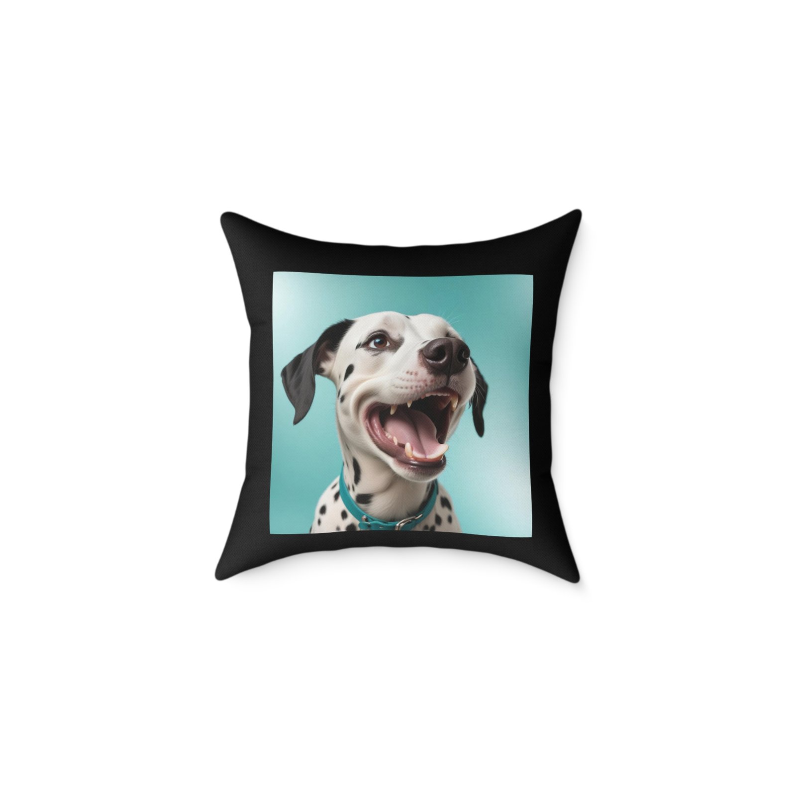 Pet Puppy Dog Dalmatian Square Poly Canvas Pillow Cushion 08 - Image 5