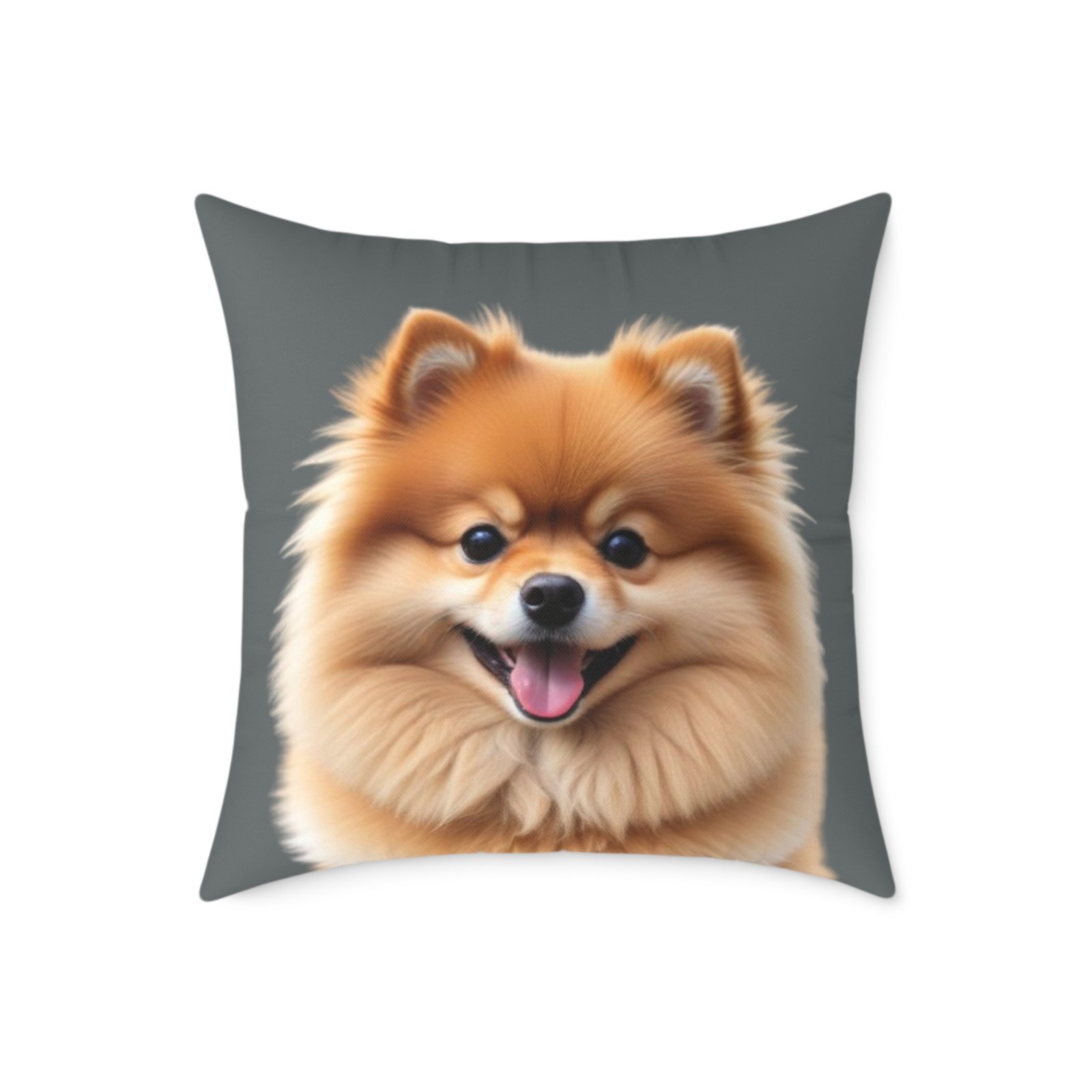 Pomeranian Dog Square Poly Canvas Pillow - Image 13