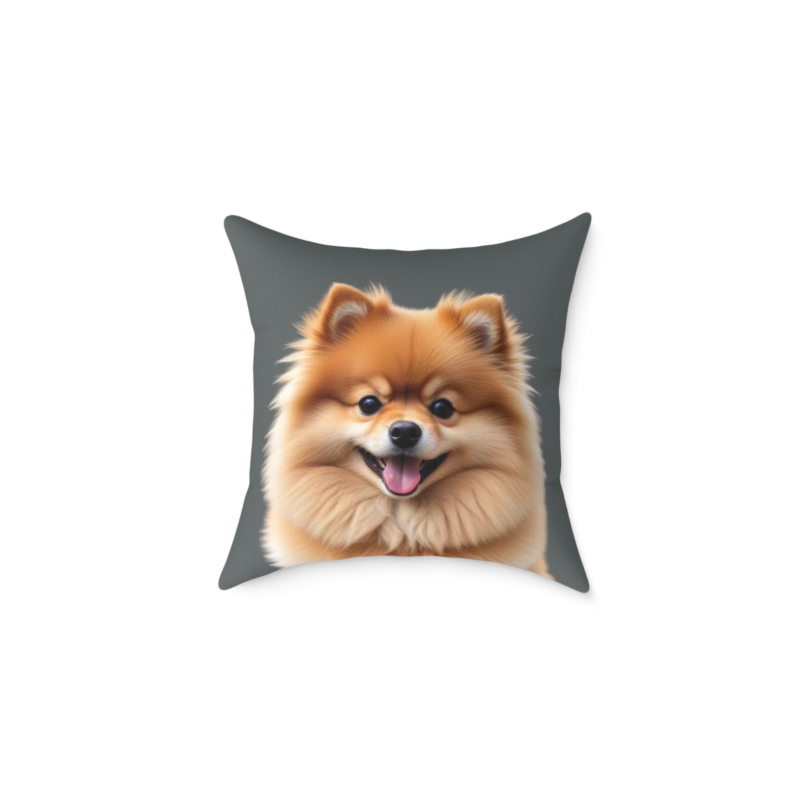 Pomeranian Dog Square Poly Canvas Pillow - Image 5