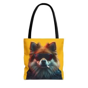 Pomeranian Stylish Dog Tote Bag, Trendy Pet Lover Gift, Funky Beach Bag, Cute Tote for Dog Owners, Fun Shopping Bag