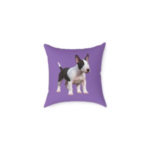 English Bull Terrier Square Poly Canvas Pillow
