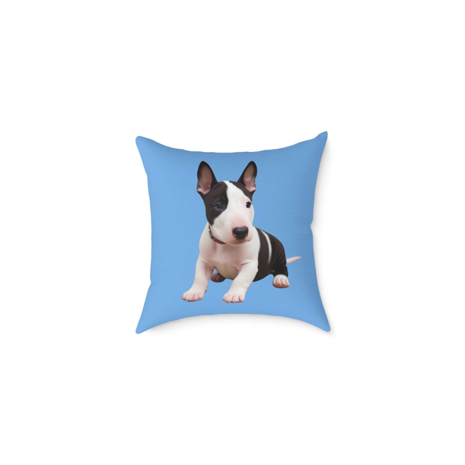 English Bull Terrier Square Poly Canvas Pillow