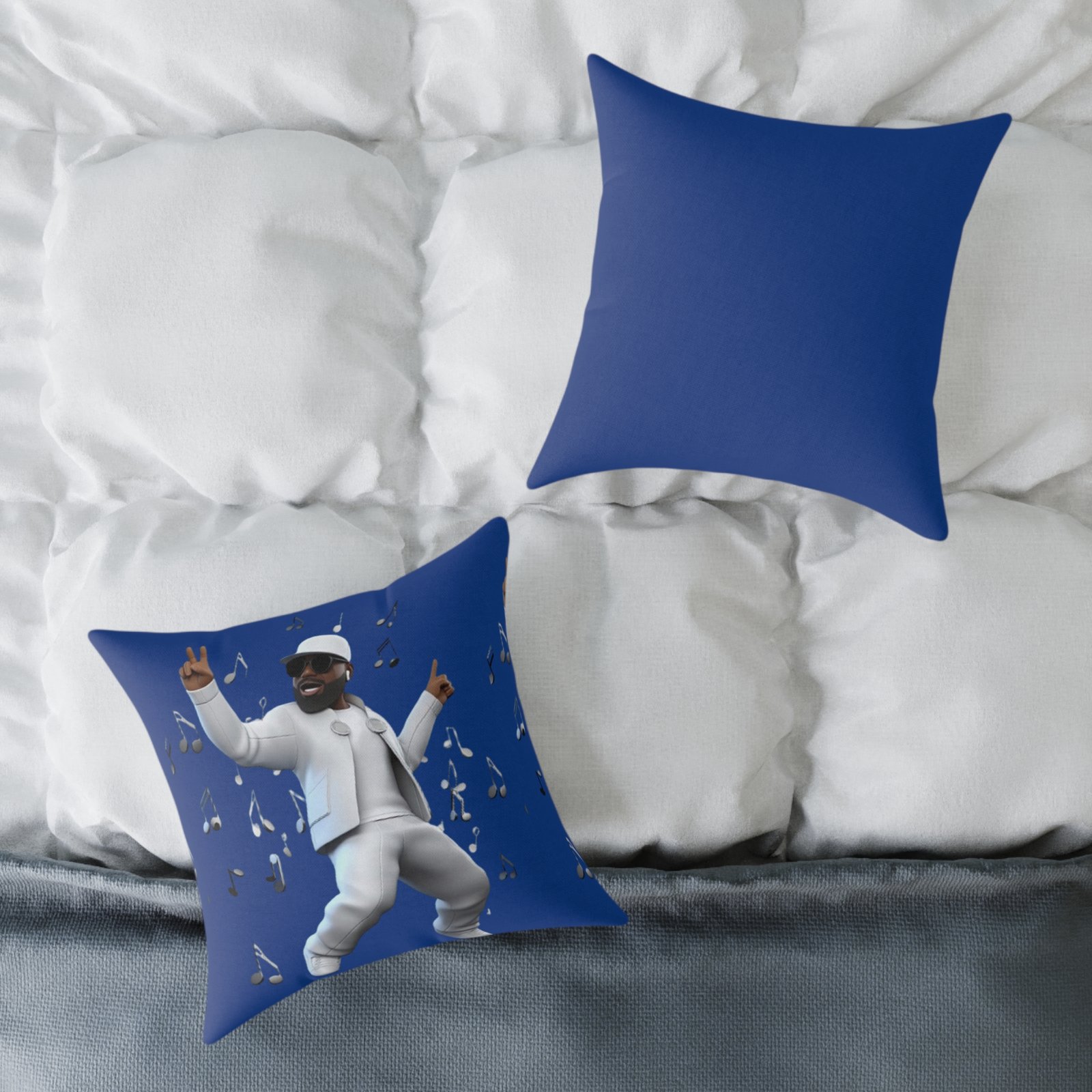 Music Man Cushion Square Poly Canvas Pillow - Image 8