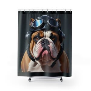 Shower Curtains Dog Bull Dog