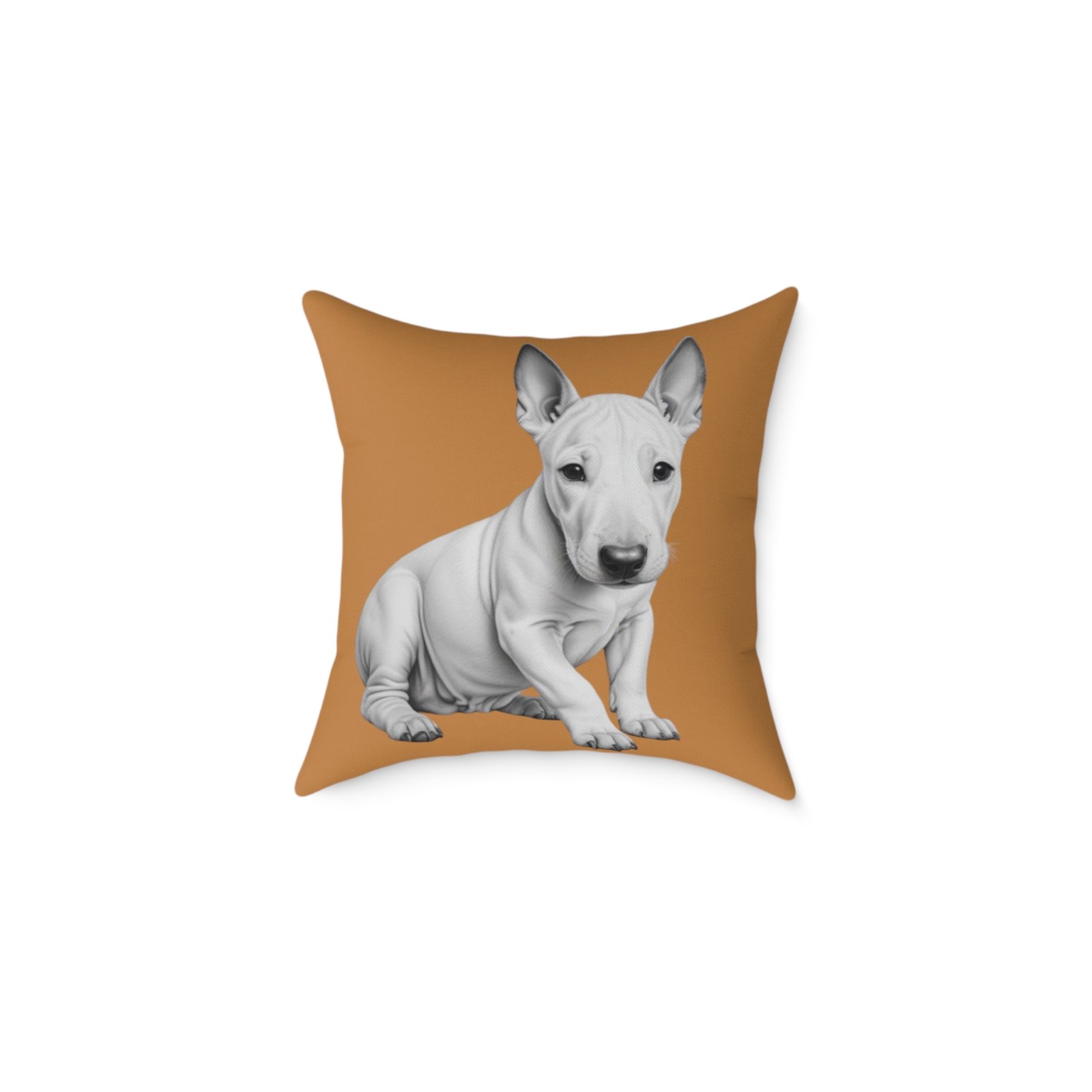 English Bull Terrier Square Poly Canvas Pillow - Image 5