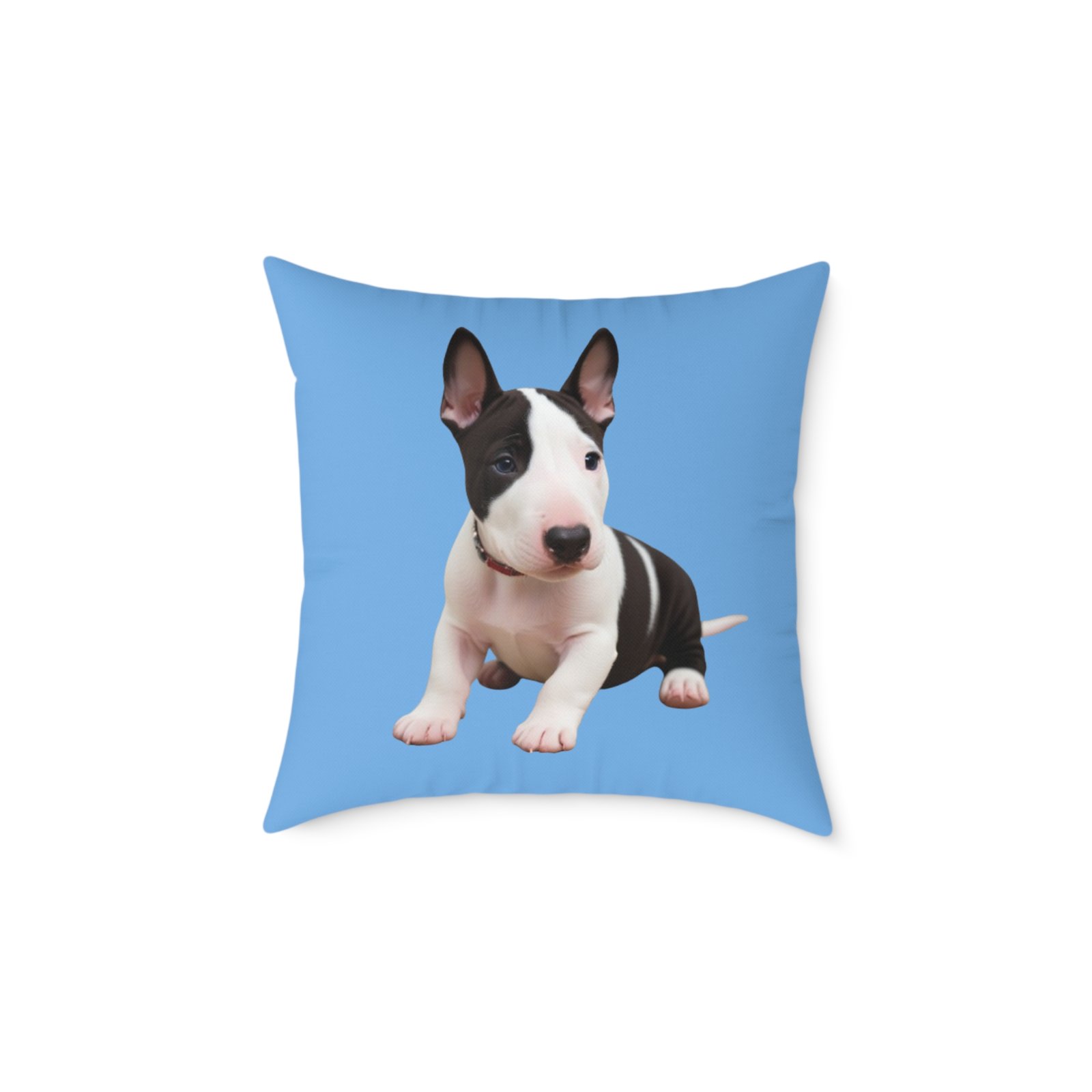 English Bull Terrier Square Poly Canvas Pillow - Image 9