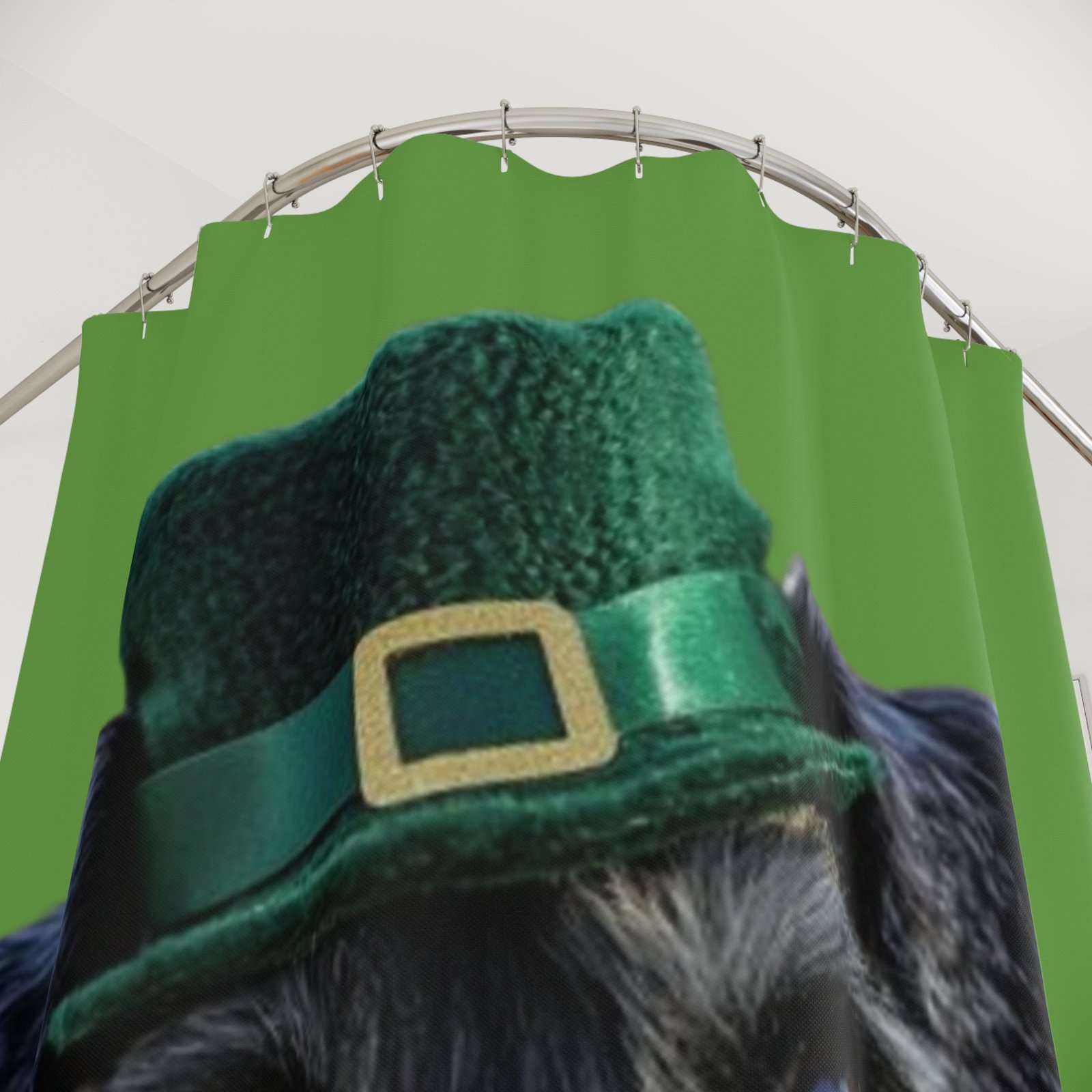 St Patricks Dog Lover Funny Shower Curtain | Cozy Pet Decor, Dog Lover Gift, Rustic Bathroom Accessory, Home Decoration - Image 2