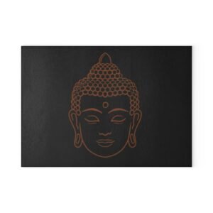 Buddha Glass Cutting Board - Unique Kitchen Decor, Perfect Gift for Chefs, Home Cooks, and Housewarmings, Ideal for Birthdays or Holidays