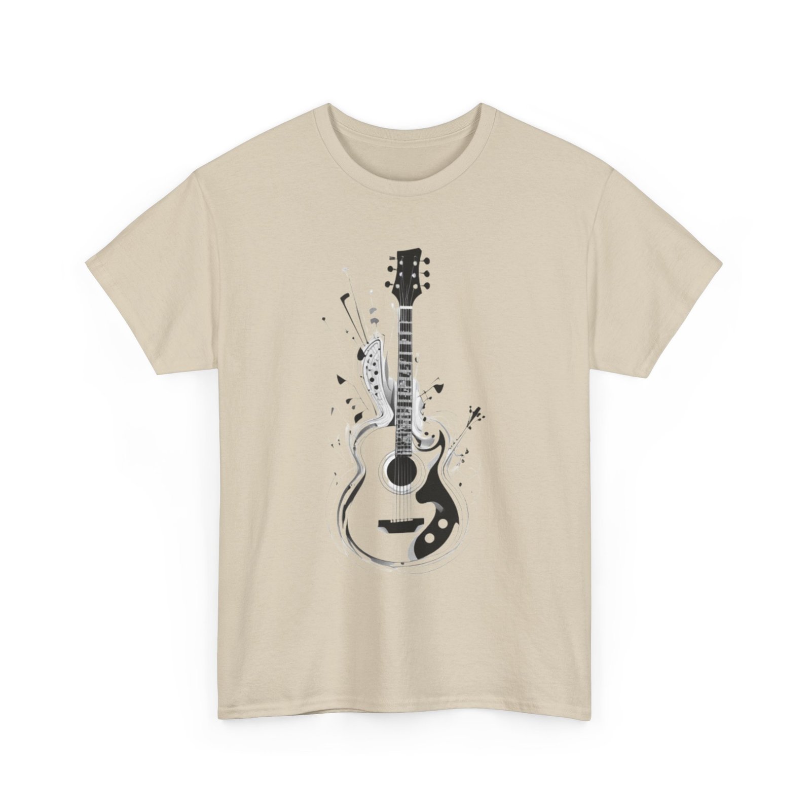 Guitar Music Unisex Heavy Cotton Tee - Image 7